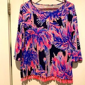 XS like new Lilly Pulitzer fringe shirt